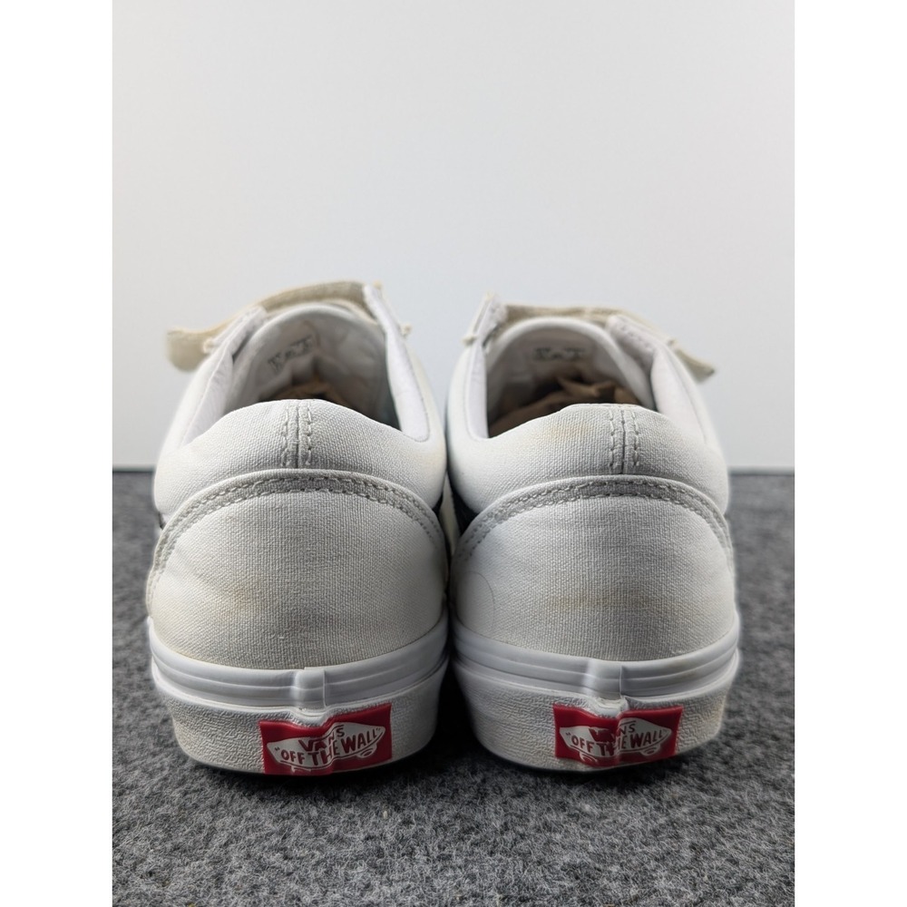 Vans Old Skool V Prison Mens 6 Womens 7.5 White Black Athletic Shoes Sneakers - Picture 5 of 9